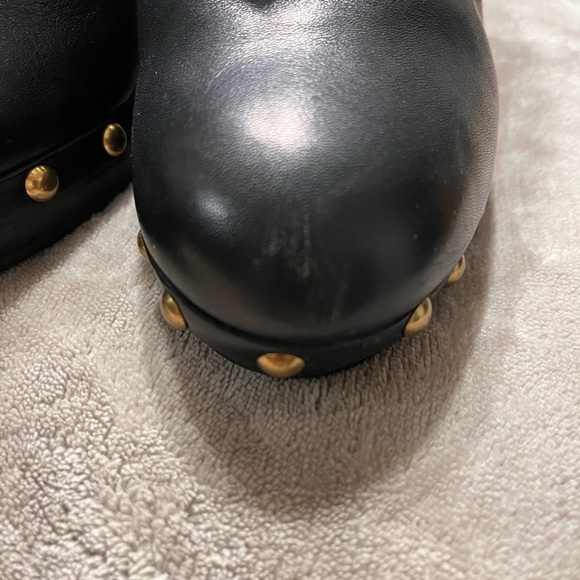 Coach Black Leather Mules - Picture 5 of 10